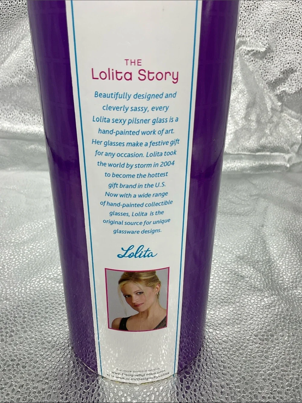 Lolita Age 21 'Love My Sexy Pilsner' Hand-Painted Glass - New
